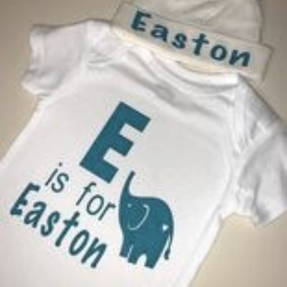 Custom Baby Onesie w/ Matching Hat (Optional)